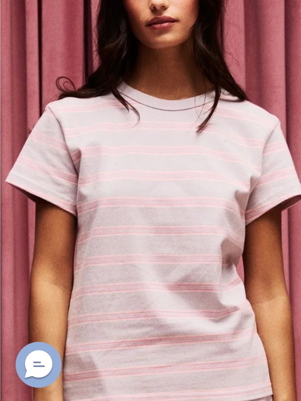 Parke Striped Crewneck Tee- brand new
